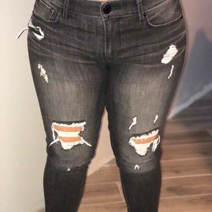 EXPRESS JEANS vintage black wash skinny jeans